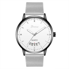 Fashion Men's Watch Calendar Male Clock Simple Quartz Mesh Belt Relogio Masculino Watches for Men 2019 Wrist watch