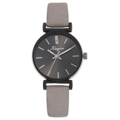 Best Selling Women Watches Black Dial Ladies Fashion Quartz Wristwatch Casual Leather Strap Clock Work Relogio Feminino@50