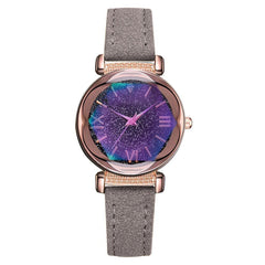 Best Selling Women Watches Fashion Leather Strap  Dial Ladies Quartz Wristwatch  Romantic Starry Sky Clock Gift Zegarki Damskie@