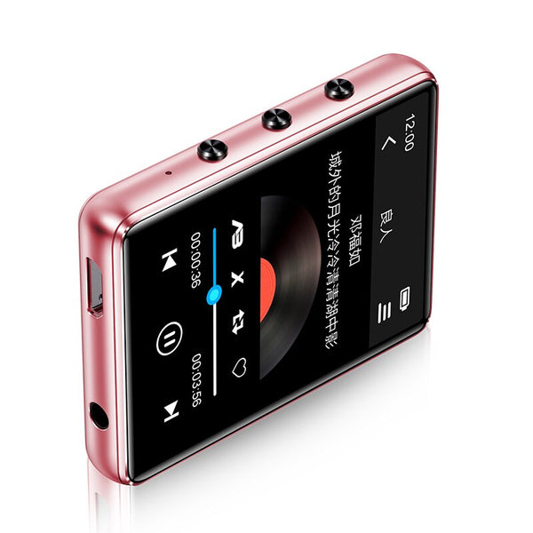 Bluetooth 5.0 metal MP3 player full touch screen built-in speaker 16G with e-book FM radio recording video playback