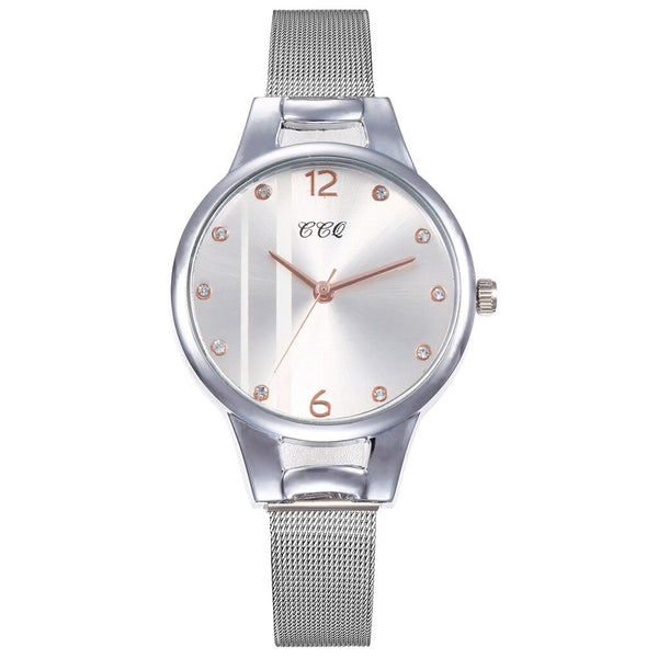Best Selling Women Watches Glass Gemstone Dial Ladies Quartz Wristwatch Design Rhinestone Alloy Strap Clock Gift Montre Femme@50