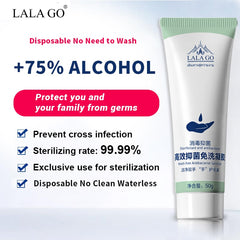 Portable Hand Sanitizer Gel 75% Alcohol Disposable Waterless Anti Bacteria Disinfectant Gel Hand Wash Soap Safe Gel Quick Dry