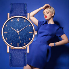 2020Women Watches Stainless Steel Dial Starry Sky Ladies Quartz Wristwatch Casual Leather Belt Watch Gift Clock Zegarki Damskie