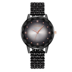New Women Watches Stainless Steel Rhinestone Watch Unique Simple Watches Casual Quartz Wristwatches Clock Relojes Para Mujer*M
