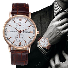 High Quality Men Watches Fashion Retro Design Leather Band Watch Analog Quartz Wrist New Watch Gift Clock Relogio Masculino@50
