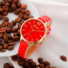 Women Watches Modern Quartz Wristwatch Stainless Steel Bracelet High Quality Casual For Woman Montre Femme Leather Strap Clock