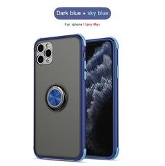Magnetic Car Holder Phone Case For iPhone 11 Pro Max XR X XS Max 8 7 6 6S Plus Matte Transparent phone Back Cover For iPhone 11