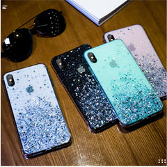 Luxury Bling Glitter Phone Case For iPhone 11 Pro X XS Max XR Soft Silicon Cover For iPhone 7 8 6 6S Plus Transparent Cases Capa
