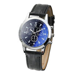 Fashion Men's Watch Leather Belt Sport Luxury Glass Quartz Hour Wristwatch Analog Watch Business Gift Clock 2020 Dropship 1 Pc@