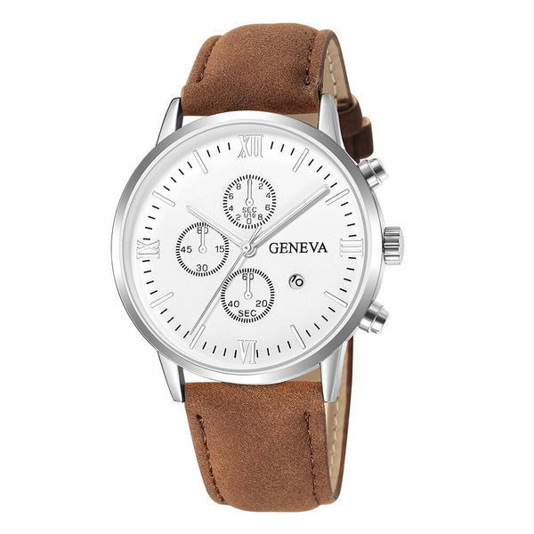 Fashion Mens Watches Top Brand Business Sport Quartz Wrist Watch Luxury Leather Belt Clock Simple Wristwatch Relogio Masculino@5