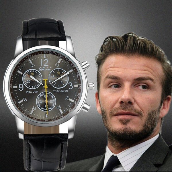New Hot Retro Relojes Masculino Quartz Casual Watch Fashion Men's Watch Leather Simulation High Quality Erkek Kol Saati