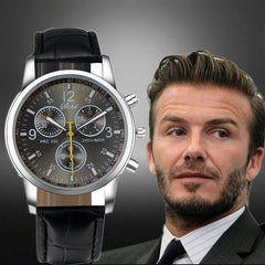 New Hot Retro Relojes Masculino Quartz Casual Watch Fashion Men's Watch Leather Simulation High Quality Erkek Kol Saati