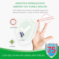 Alcohol content is 75% disposable quick-drying alcoholic hand sanitizer 50ml