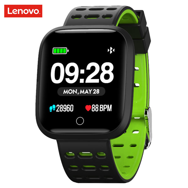 Lenovo Watch E1 Smartwatch 5ATM WaterProof Bluetooth Sport Heart Rate Tracker Call/Message Reminder Smart watch for Android iOS