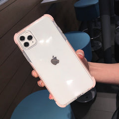 Transparent Colorful Frame Phone Case For iPhone 11 11 Pro Max X XR XS Max 8 7 6 6S Plus Soft Silicone Shockproof Bumper Cover