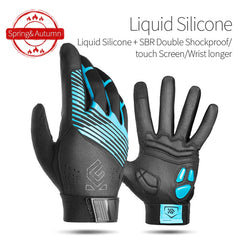 CoolChange Windproof Cycling Gloves Full Finger Sport Riding MTB Bike Gloves Touch Screen Winter Autumn Bicycle Gloves Man Woman