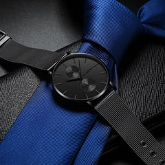 2020  Fashion Men Watches Business Band Analog Quartz Wristwatches Sport Leather Belt Watches Cusual Clock Gift Montre Homme@50
