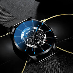 2019 Geneva Fashion Simple Men Watch Stainless Steel Business Mens Clock Quartz Wrist Watches Reloj Hombre Relogio Masculino
