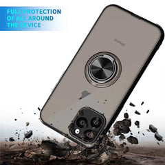 Magnetic Ring Holder Phone Cases For iPhone 11 11Pro Max X XR XS Max 11 8 7 6 6S Plus Silicone Bumper Transparent Matte Cases