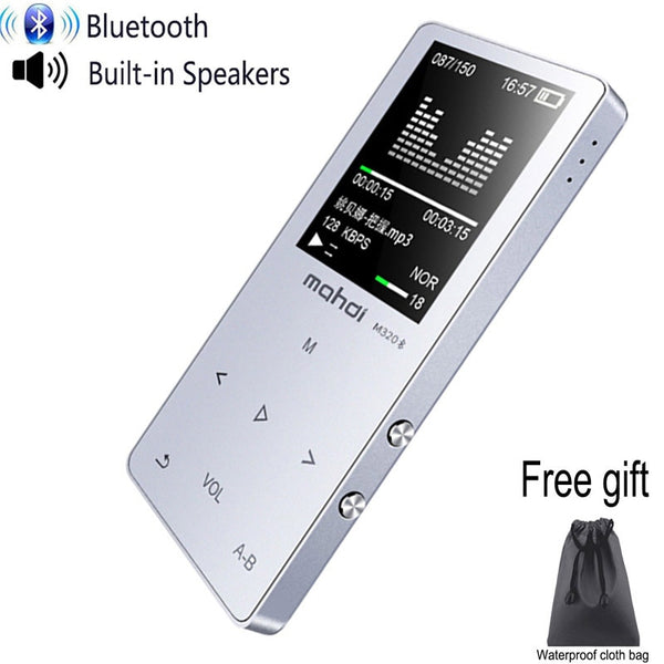 MP3 Player with bluetooth Speaker touch keys hi fi fm radio micro USB mp3 sport MP 3 HiFi music player portable metal walkman