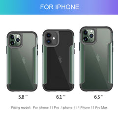 Armor Shockproof Metal Phone Case For iPhone 11 11 Pro Transparent  Hard PC+TPU Full Body Back Cover Capa For iPhone 11 Pro Max
