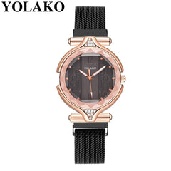 Women's Watches Designer Rose Gold Quartz Ladies Watches Women Luxury Wristwatches Mesh Belt Clock NEW Relojes Para Mujer@50