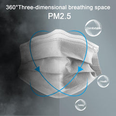 10/50pcs Men Women adult Cotton Anti Dust Mask Activated Filter 3 layers mouth mask muffle Bacteria Proof Flu Face Masks