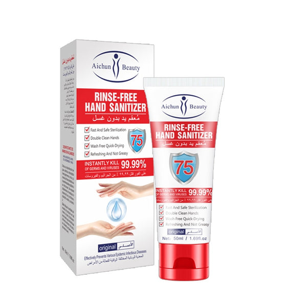 Alcohol content is 75% disposable quick-drying alcoholic hand sanitizer 50ml