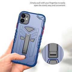 Heavy Duty Armor Phone Case For iPhone 11 11 Pro Max XR XS Max X 8 7 Plus Shockproof Protection Stand Holder Back Cover 11 Pro