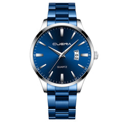 Business Men Watch Analog Quartz Sport Watch Mens Watches Alloy Case Synthetic Stainless Steel Top Brand Luxury Masculino Reloj