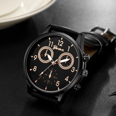 Fashion  Casual Military Sport Leather Quartz Analog Men's Wrist Watch Men Watches Clock Relogio Masculino Montre Homme