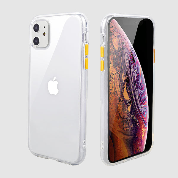 Fashion Transparent Silicone Phone Case For iPhone 11 X XS XR XS Max 8 7 Plus 6 6S Shockproof Bumper Full protection Back Cover