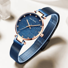 MINIFOCUS Girls Watches Womans Top Brand Luxury 2019 Black Rose Gold Watch Women Quartz Stainless Steel Women's Watch Ladies