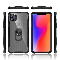Transparent 360 Rotating Ring Case For iphone 11 11pro Ultra-thin Rubber Bumper Hybird Case For iphone XS Max X XR 6 6s 7 8 Plus