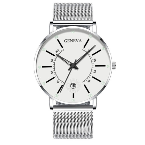 Ultra Thin Fashion Watch Mens Minimalist Watches Luxury Stainless Steel Men's Watches Analog Quartz Watch Relogio Masculino