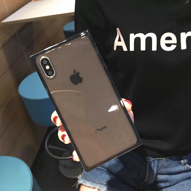 Fashion Clear Phone Case For iPhone 11 Pro X 6 6S 7 8 Pls XS Max XR Cases Silicone Tpu Soft Transparent Cover Coque For iphone X