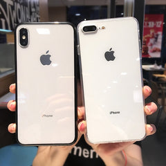 Shockproof Silicone Bumper Frame Transparent Phone Case For iPhone X XS XR XS Max 8 7 6 6S Plus Clear protection Back Cover