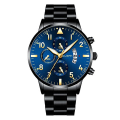 NEW Men's Watch Simple Busine Design Alloy Band Analog Quartz Wristwatch Rose Gold Men Watches Male Clock Hot Relogio Masculino