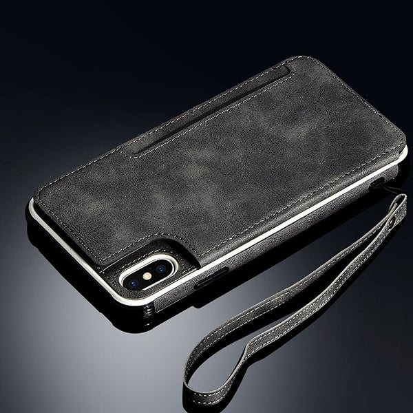 Luxury Leather Card Wallet Cases For iPhone 11Pro XS Max X XR 8 7 6 6S Plus Card Slot Soft Silicone shockproof Back Cover Capa