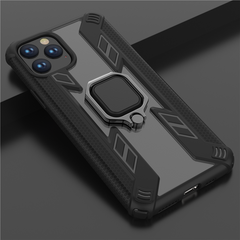 Shockproof Armor Phone Case For iPhone 11 Pro Max XR XS Max 8 7 6 6S Plus Transparent Magnetic Finger Ring Soft Silicone Cover