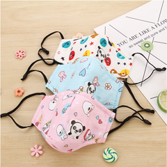 Cute PM2.5 Washable Mouth Mask With Valve Kids Children Anti Haze Dust Mask Nose Filter Face Muffle Bacteria Flu Respirator