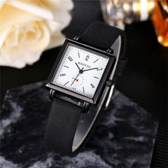Ladies Watch Luxury Brand Square Dial Fashion Women Watches Girl Gift Clock Dress Leather Quartz WristWatch Zegarek Damski 2020