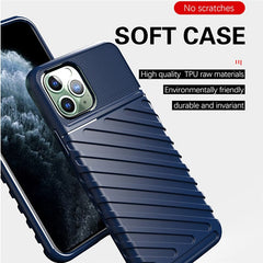 Solid Color Stripe Phone Case For iPhone 11 11 Pro MAX XR X XS Max 7 8 6 6S Plus Soft Silicone Bumper Armor Shockproof Back Case
