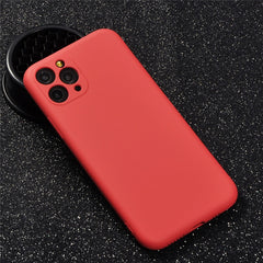 TIKITAKA Candy Color Phone Case For iPhone 11 11Pro Max Liquid Silicone Solid Plain For iPhone 11 Case Soft TPU Back Cover Shell