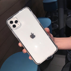 Transparent Colorful Frame Phone Case For iPhone 11 11 Pro Max X XR XS Max 8 7 6 6S Plus Soft Silicone Shockproof Bumper Cover
