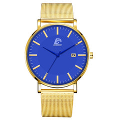 Reloj Hombre 2020 Luxury Mens Fashion Business Minimalist Watches Ultra Thin Stainless Steel Mesh Belt Analog Quartz Wrist Watch