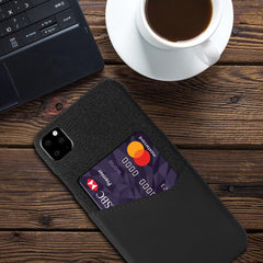 Luxury Case for iPhone 11 2019 11 Pro Max Leather & Fabric Card Wallet Phone Case for iPhone X XS XR 8 7 6s 6 Plus Back Cover