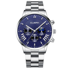 Cassic Watch Men Fashion 2020 Crystal Stainless Steel Analog Quartz Wrist Watch Business Alloy Belt Clock Relogios Masculino @50