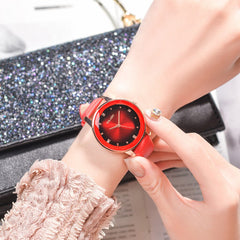 Cassic Style Women Watches Stainless Steel Clock Rhinestone Romantic Dial Simple Analog Quartz Wristwatches Relojes Para Mujer*M