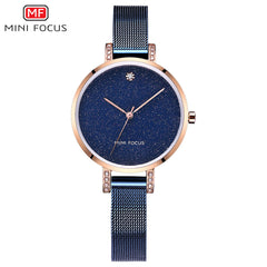 MINI FOCUS Rose Gold Watch Women Stainless Steel Womens Watches Top Brand Luxury Womans Watch Ladies Wrist Watches For Women